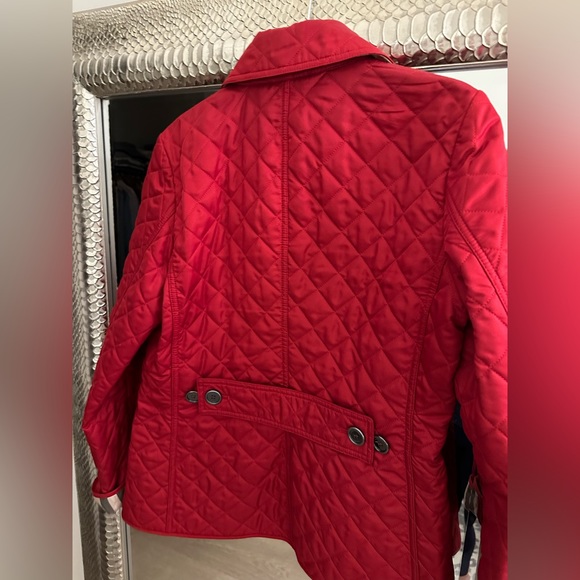 Burberry Red Quilted Jacket - Picture 6 of 16